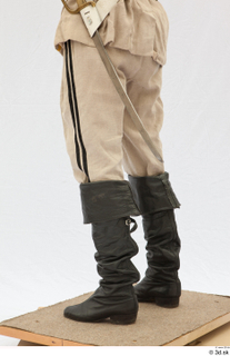  Photos Army man in cloth suit 1 18th century army beige pants historical clothing lower body 0005.jpg